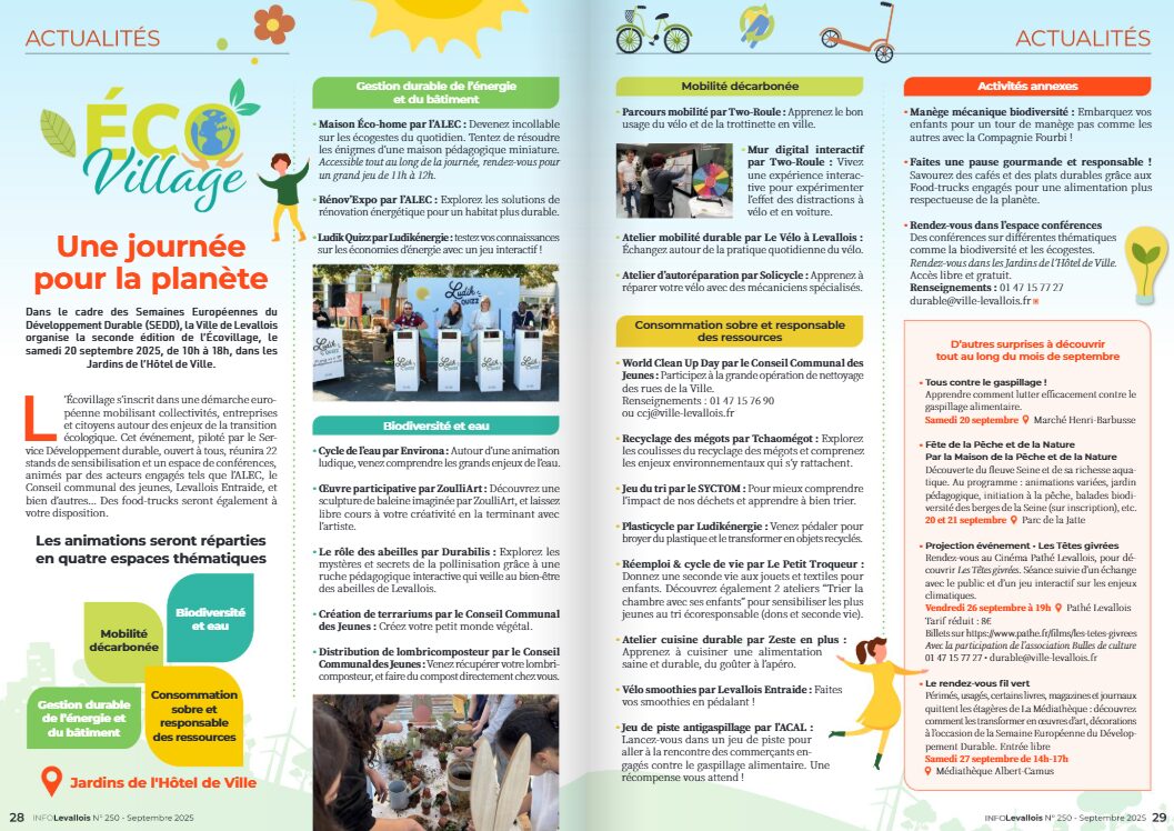 article info levallois ecovillage 2025