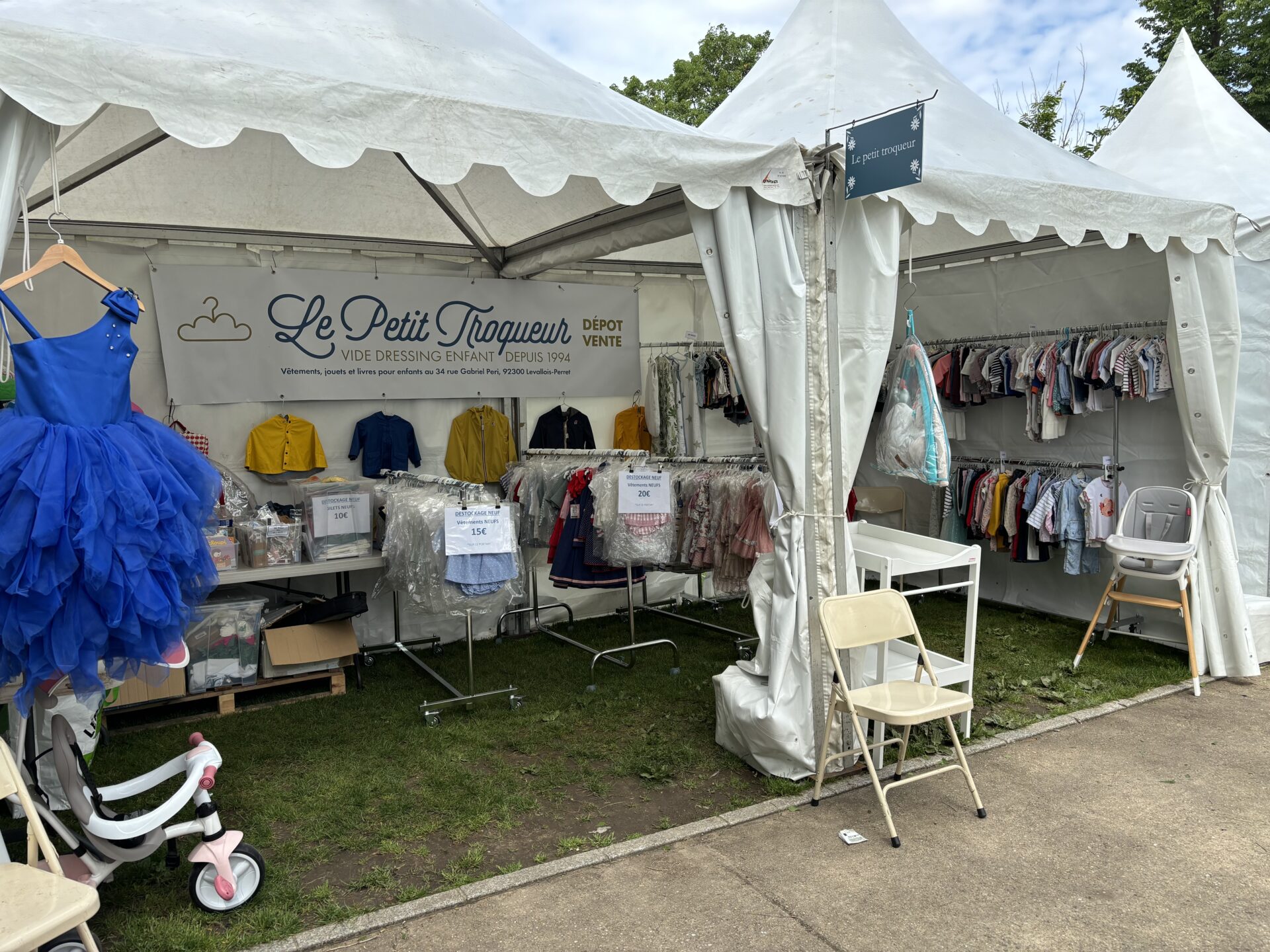 Jardin Bonheur 2024 stand le petit troqueur article de seconde main