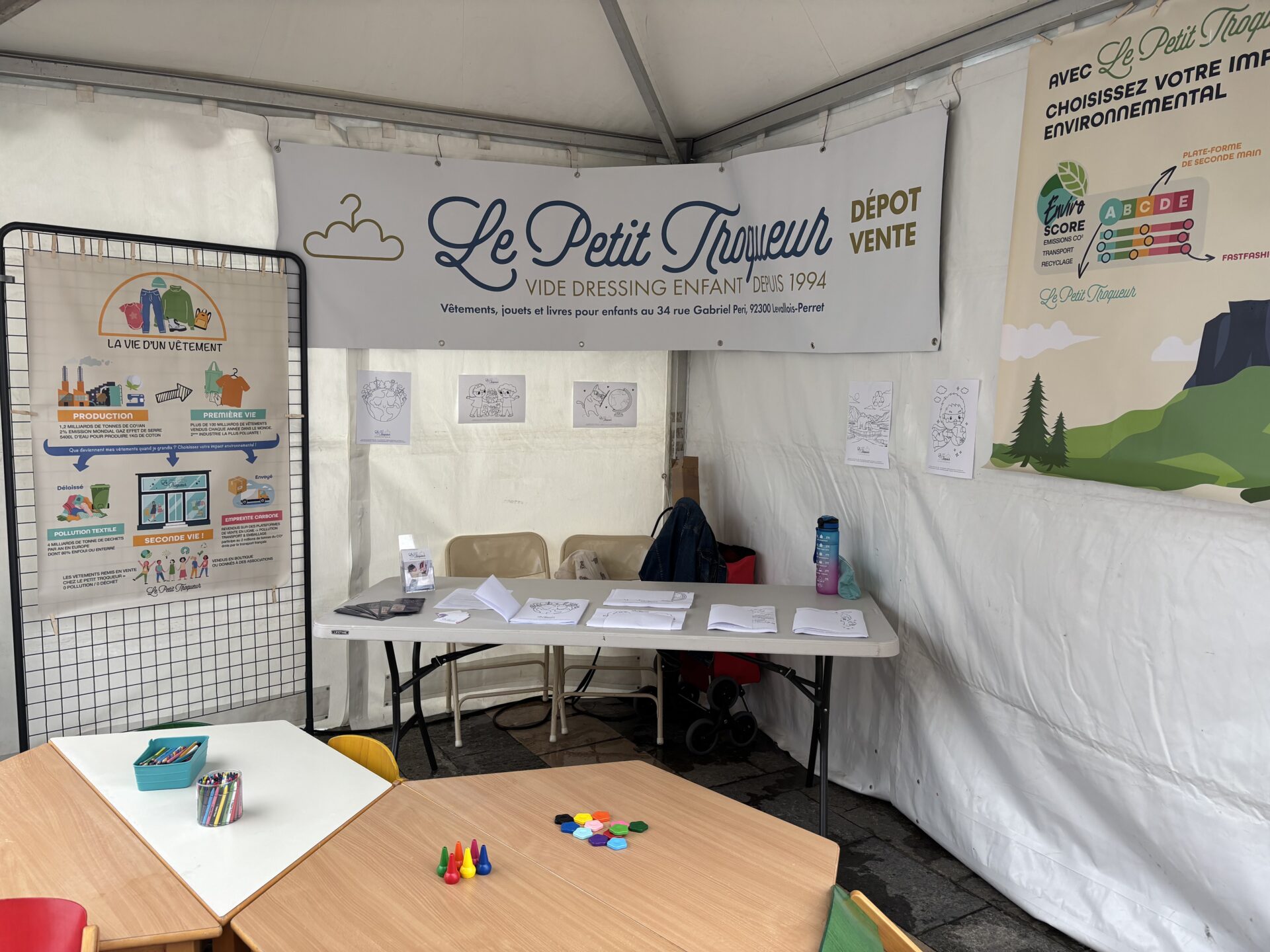 Ecovillage levallois 2025 stand le petit troqueur