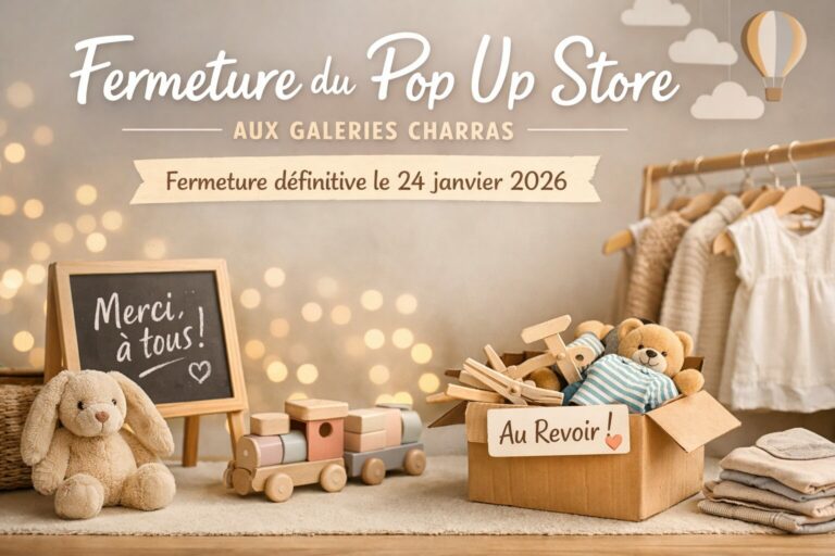 Fermeture du Pop Up Store aux Galeries Charras