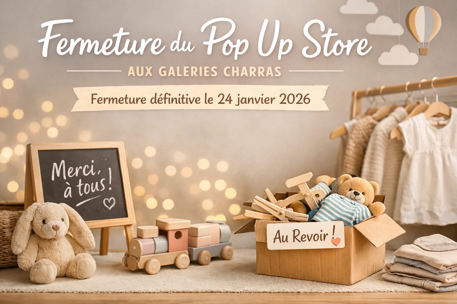 Le Pop Up Store du Petit Troqueur fermera définitivement le 24 janvier 2026